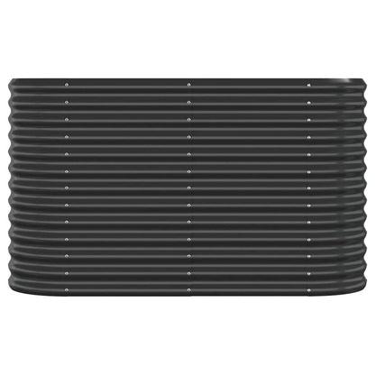 Garden Raised Bed Powder-coated Steel 44.9"x15.7"x26.8" Anthracite