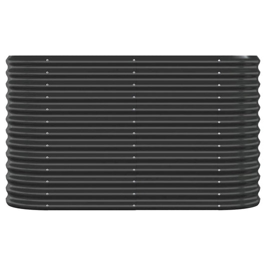Garden Raised Bed Powder-coated Steel 44.9"x15.7"x26.8" Anthracite