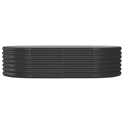 Garden Raised Bed Powder-coated Steel 59.8"x31.5"x14.2" Anthracite
