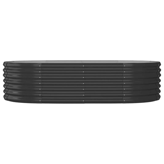 Garden Raised Bed Powder-coated Steel 59.8"x31.5"x14.2" Anthracite