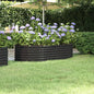 Garden Raised Bed Powder-coated Steel 59.8"x31.5"x14.2" Anthracite