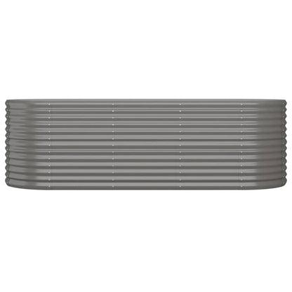 Garden Raised Bed Powder-coated Steel 88.2"x31.5"x26.8" Gray