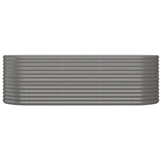 Garden Raised Bed Powder-coated Steel 88.2"x31.5"x26.8" Gray