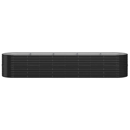 Garden Raised Bed Powder-coated Steel 144.9"x31.5"x26.8" Anthracite