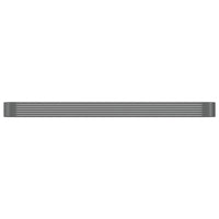 Patio Raised Bed Powder-coated Steel 199.6"x39.4"x14.2" Gray