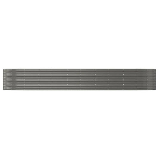 Garden Raised Bed Gray 176"x55.1"x26.8" Powder-coated Steel