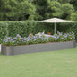 Garden Raised Bed Powder-coated Steel 229.9"x55.1"x26.8" Gray