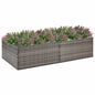 Garden Planter Gray 61.8"x31.5"x15.7" Poly Rattan