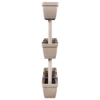 Garden Planter 3 pcs 39.4" Taupe