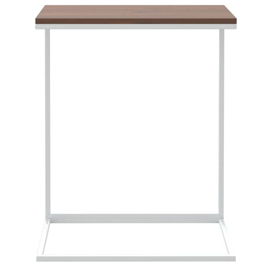 Side Table White 21.7"x13.8"x26" Engineered Wood