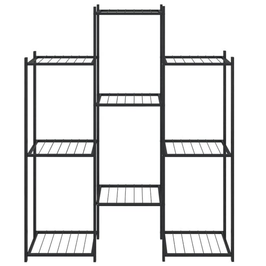 Flower Stand 32.7"x9.8"x39.4" Black Iron