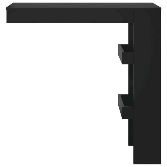 Wall Bar Table Black 40.2"x17.7"x40.7" Engineered Wood