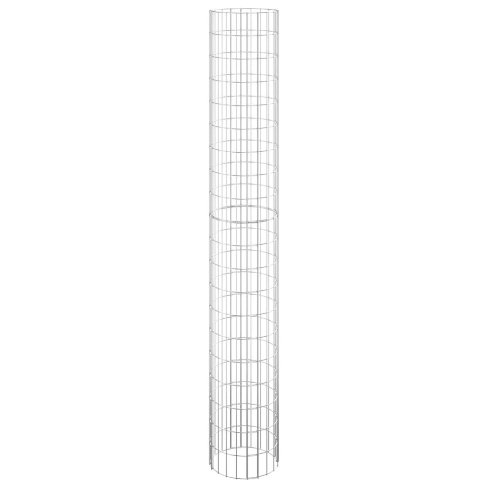 Circular Gabion Raised Beds 3 pcs Galvanized Steel Ø11.8"x78.7"