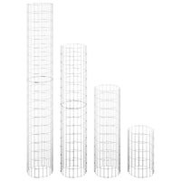 Circular Gabion Raised Beds 4 pcs Ø11.8"x19.7"/39.4"/59.1"/78.7"