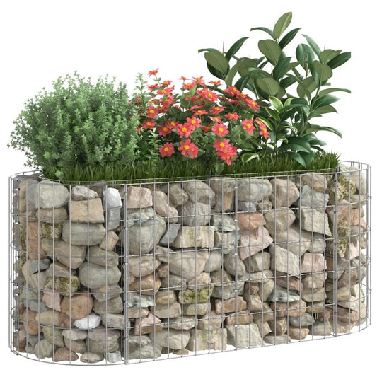 Gabion Raised Bed Galvanized Iron 47.2"x19.7"x19.7"
