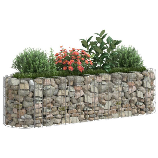 Gabion Raised Bed Galvanized Iron 74.8"x19.7"x19.7"
