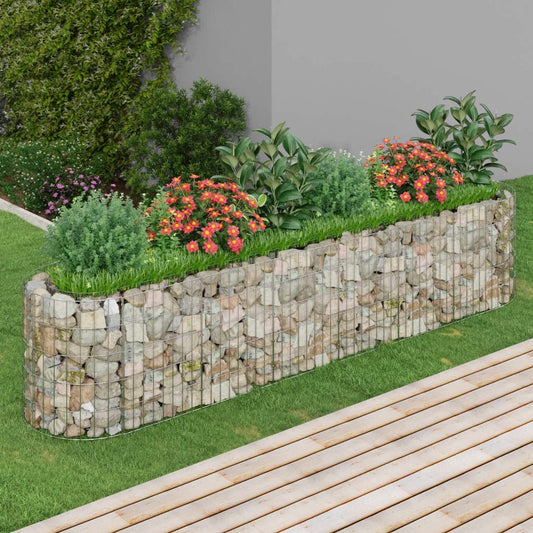 Gabion Raised Bed Galvanized Iron 102.4"x19.7"x19.7"