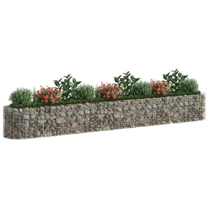 Gabion Raised Bed Galvanized Iron 157.5"x19.7"x19.7"