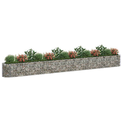 Gabion Raised Bed Galvanized Iron 212.6"x19.7"x19.7"