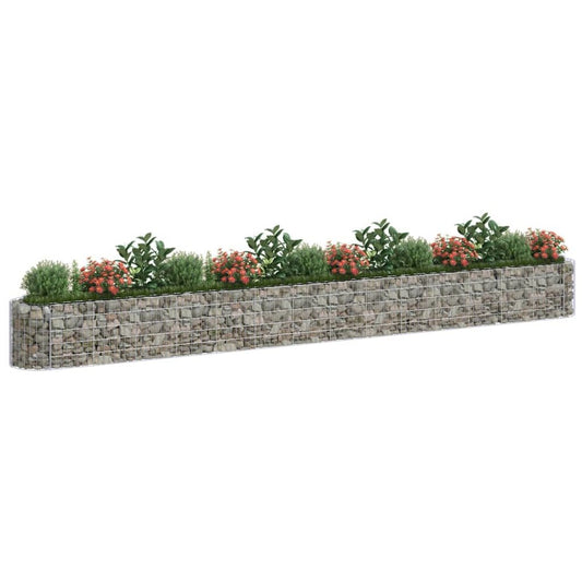 Gabion Raised Bed Galvanized Iron 212.6"x19.7"x19.7"