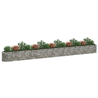 Gabion Raised Bed Galvanized Iron 240.2"x19.7"x19.7"