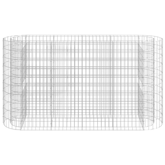 Gabion Raised Bed Galvanized Iron 74.8"x19.7"x39.4"