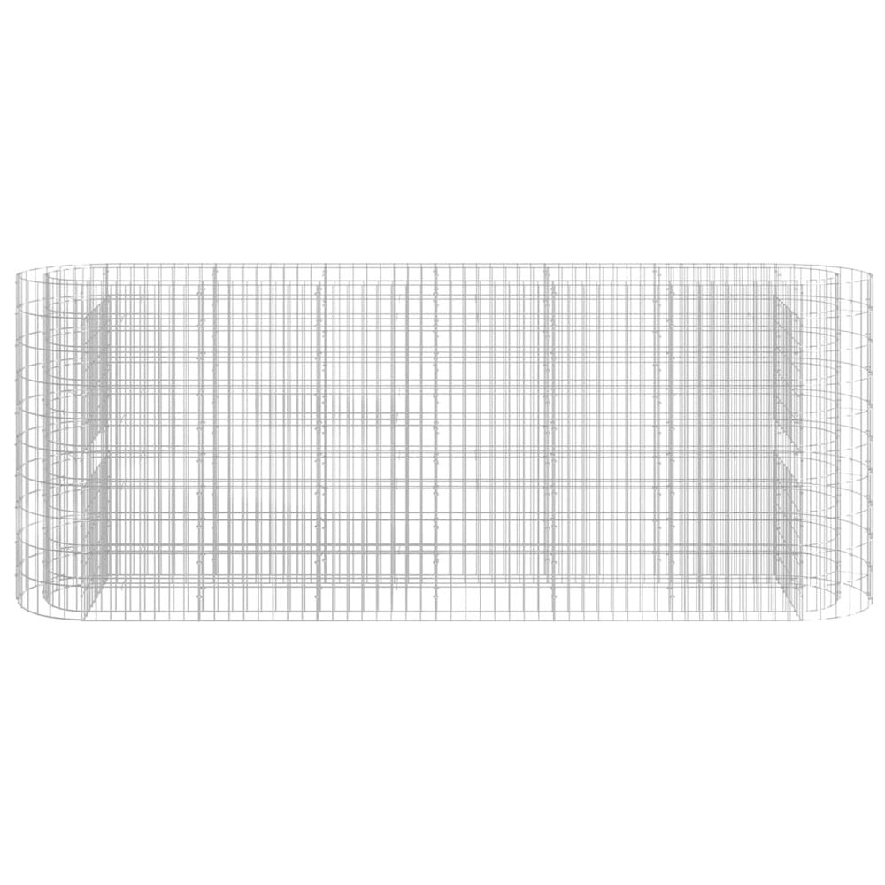 Gabion Raised Bed Galvanized Iron 102.4"x19.7"x39.4"