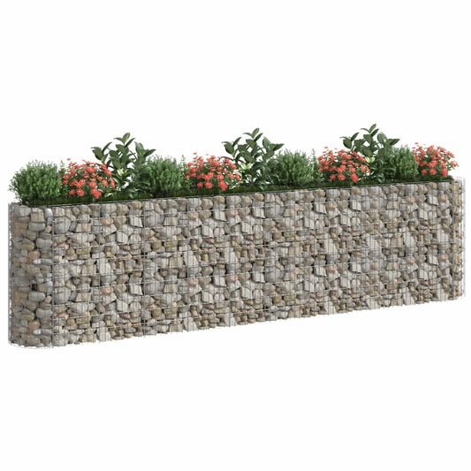 Gabion Raised Bed Galvanized Iron 157.5"x19.7"x39.4"