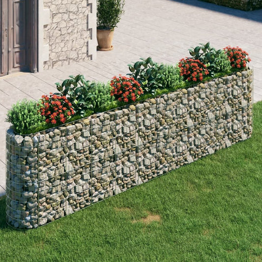 Gabion Raised Bed Galvanized Iron 157.5"x19.7"x39.4"