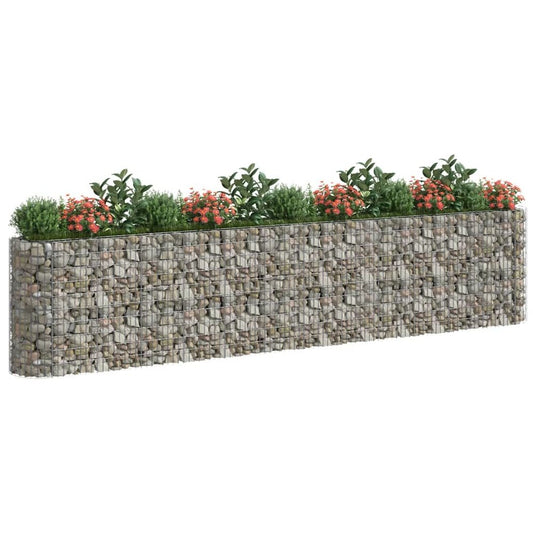 Gabion Raised Bed Galvanized Iron 185"x19.7"x39.4"