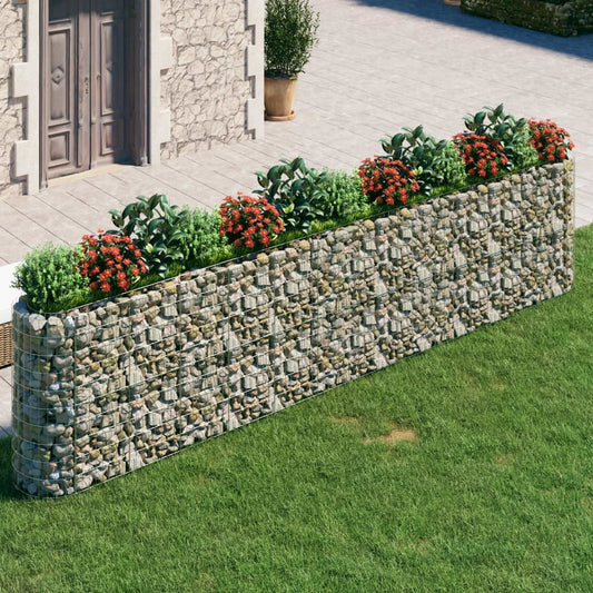 Gabion Raised Bed Galvanized Iron 185"x19.7"x39.4"
