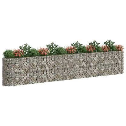 Gabion Raised Bed Galvanized Iron 212.6"x19.7"x39.4"