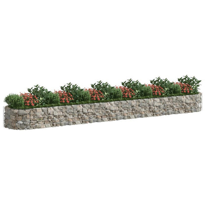 Gabion Raised Bed Galvanized Iron 236.2"x39.4"x19.7"