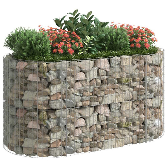Gabion Raised Bed Galvanized Iron 78.7"x39.4"x39.4"