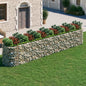 Gabion Raised Bed Galvanized Iron 236.2"x39.4"x39.4"