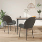 Dining Chairs 2 pcs Dark Gray Velvet