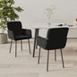 Dining Chairs 2 pcs Black Velvet