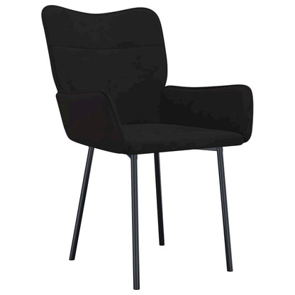 Dining Chairs 2 pcs Black Velvet