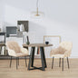 Dining Chairs 2 pcs Cream Velvet
