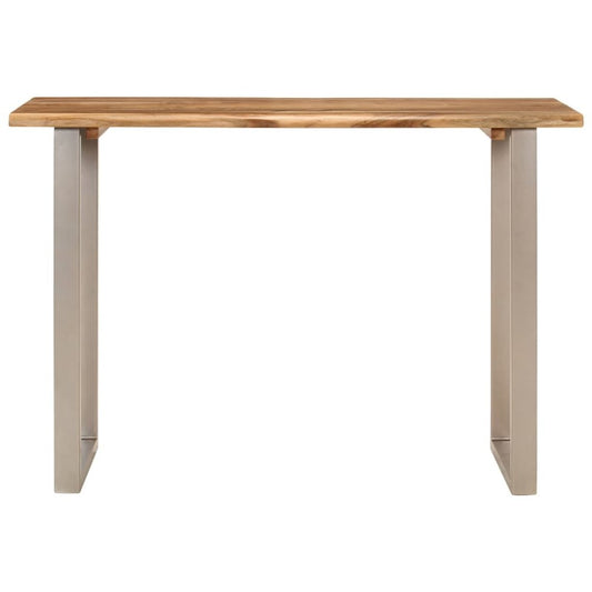 Dining Table 43.3"x19.7"x29.9" Solid Wood Acacia