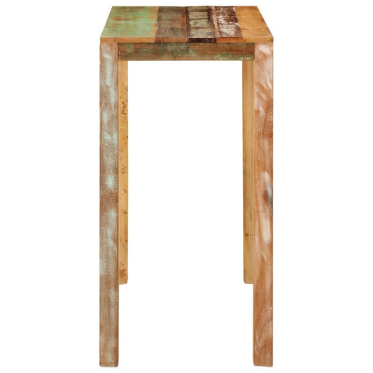 Bar Table 44.1"x21.7"x42.5" Solid Wood Reclaimed