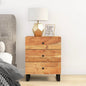 Bedside Cabinet Natural Solid acacia wood, metal