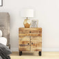 Bedside Cabinet Natural wood and black