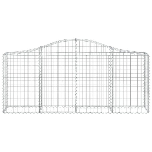 Arched Gabion Basket 78.7"x11.8"x31.5"/39.4" Galvanized Iron
