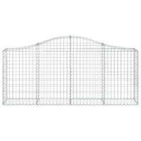 Arched Gabion Basket 78.7"x11.8"x31.5"/39.4" Galvanized Iron