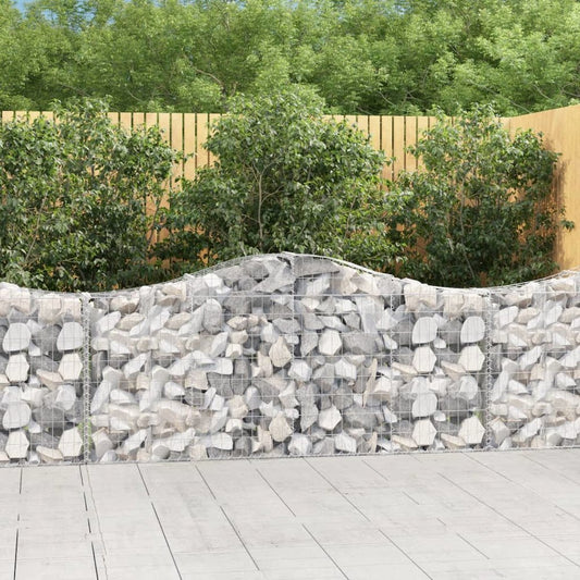 Arched Gabion Basket 78.7"x11.8"x31.5"/39.4" Galvanized Iron