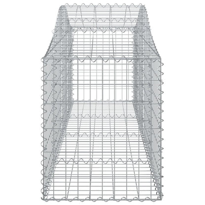 Arched Gabion Basket 78.7"x19.7"x23.6"/31.5" Galvanized Iron