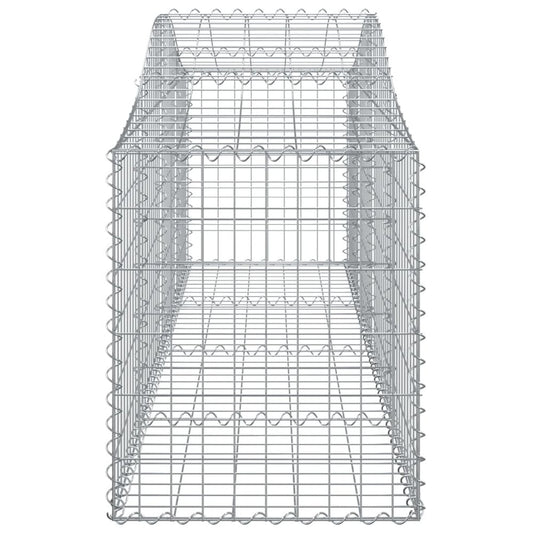 Arched Gabion Basket 78.7"x19.7"x23.6"/31.5" Galvanized Iron