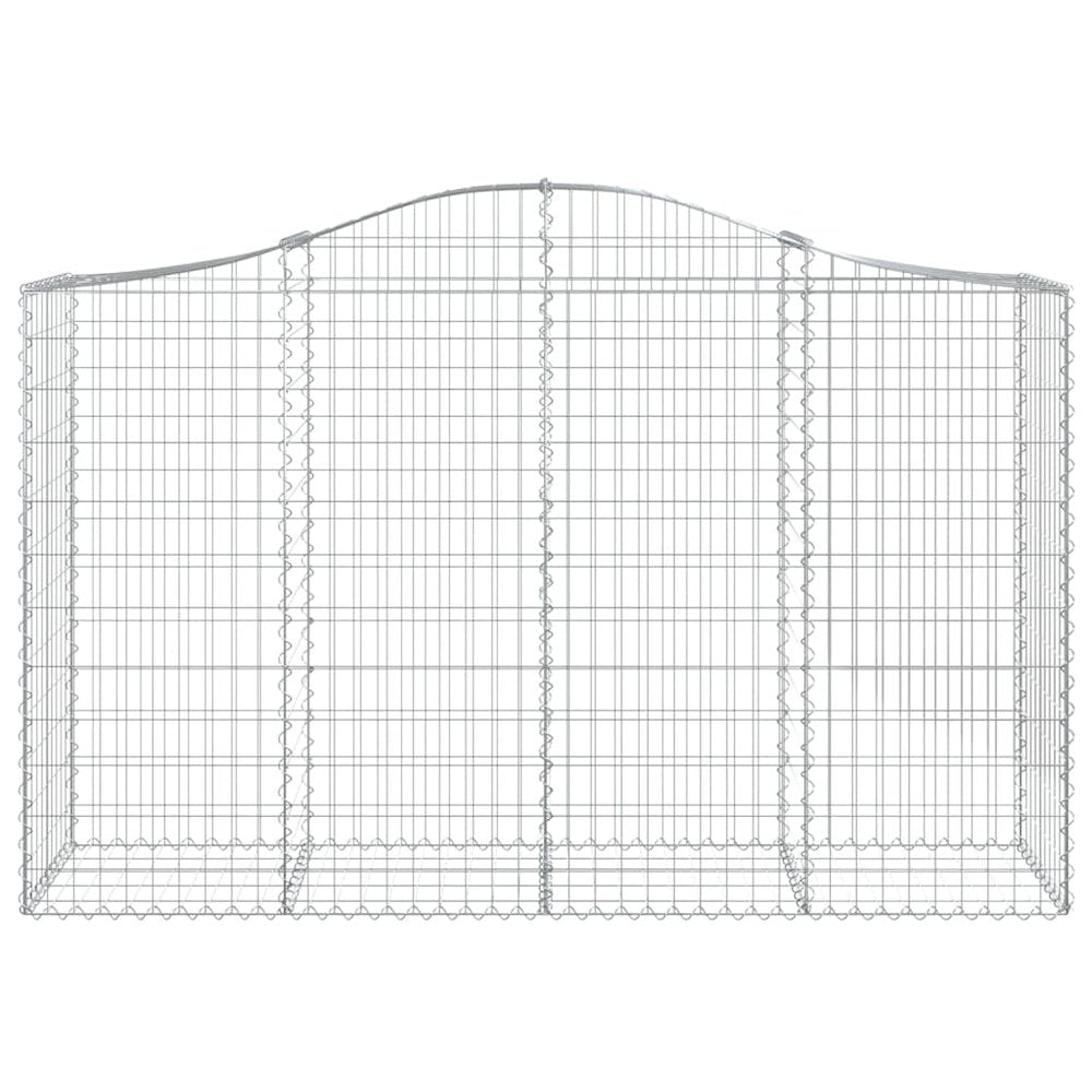 Arched Gabion Basket 78.7"x19.7"x47.2"/55.1" Galvanized Iron
