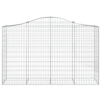 Arched Gabion Basket 78.7"x19.7"x47.2"/55.1" Galvanized Iron
